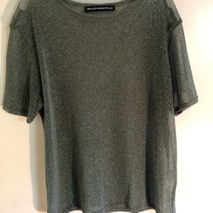 Brandy Melville sheer sparkle top